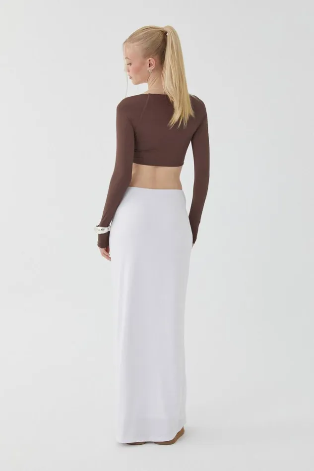 Clothing Supr Skirts Soft Hipster Maxi Skirt White