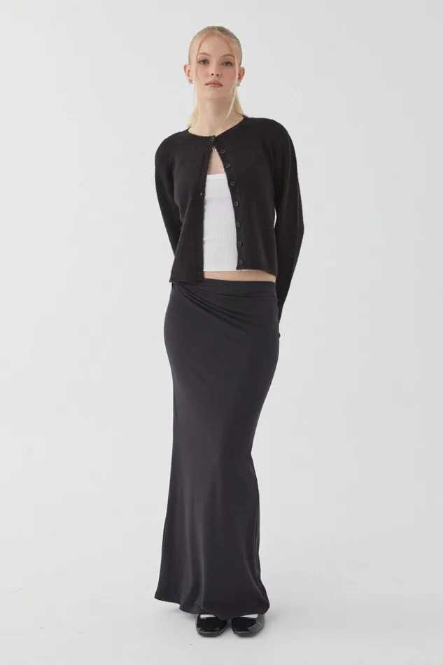 Clothing Supr Skirts Soft Twist Maxi Skirt Black