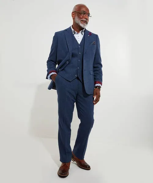 Coats and Jackets Handsome Herringbone Blazer Navy Joebrowns Apparel Coats and Jackets Handsome Herringbone Blazer Navy Joebrowns Apparel