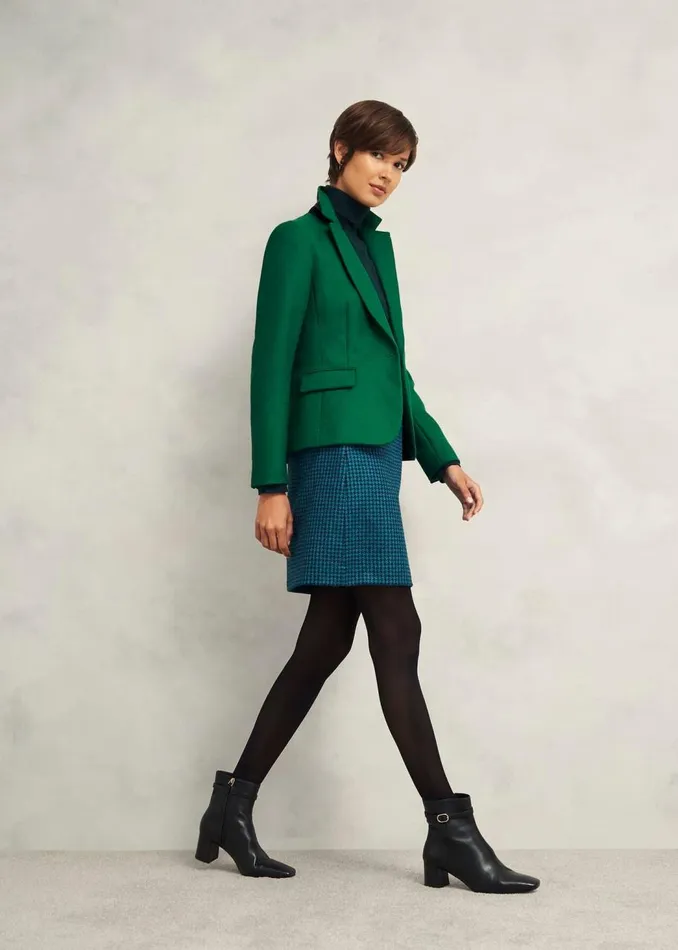 Coats and Jackets Women HOBBS Blake Wool Jacket Agate Green