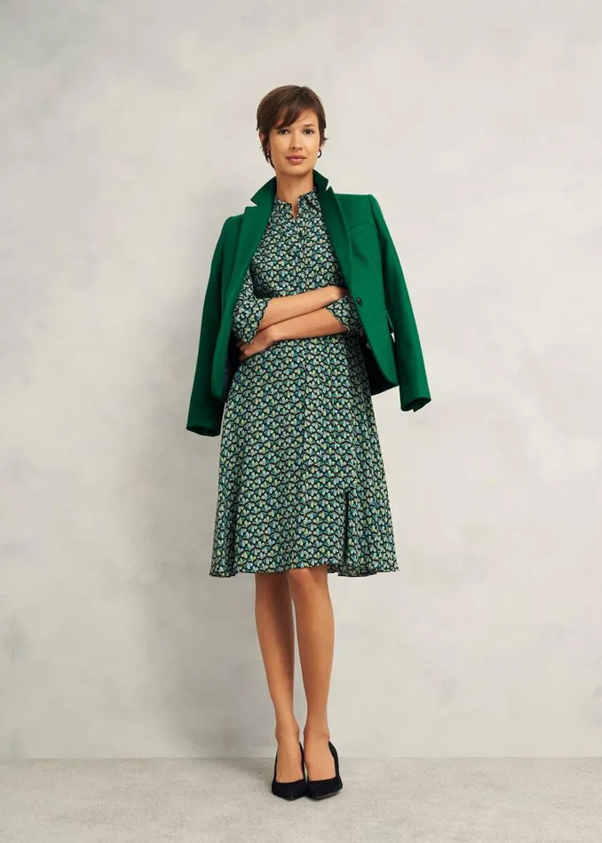 Coats and Jackets Women HOBBS Blake Wool Jacket Agate Green
