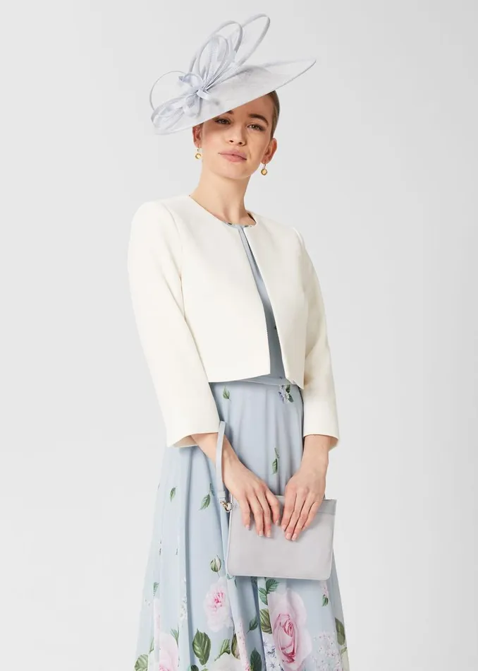 Coats and Jackets Women HOBBS Petite Elize Textured Jacket Ivory
