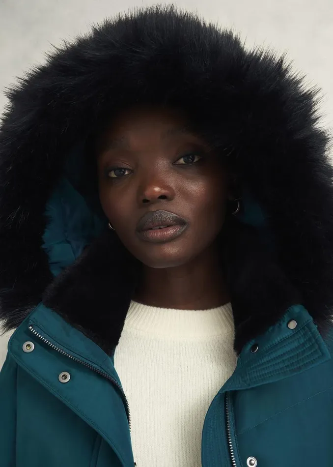 Coats and Jackets Women HOBBS Petite Jaymie Puffer Kyanite Green