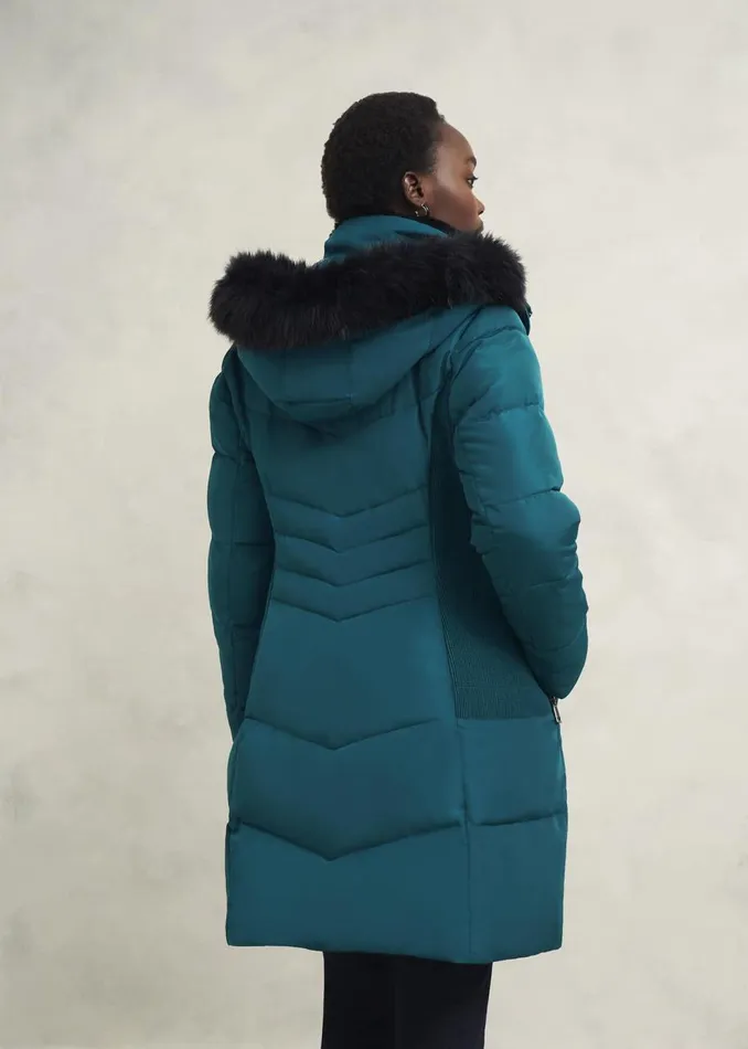 Coats and Jackets Women HOBBS Petite Jaymie Puffer Kyanite Green