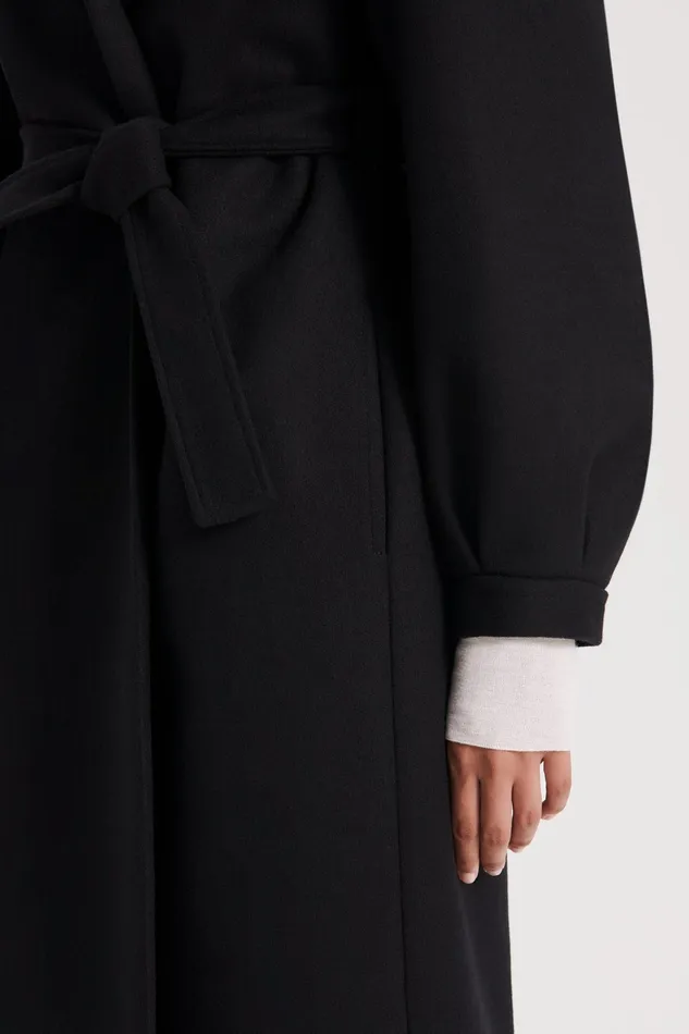 Coats Women HOODED DUFFLE BLACK Scanlan Theodore Coats Women HOODED DUFFLE BLACK Scanlan Theodore