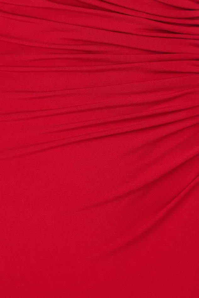Cocktail Women Halston Johanna Dress In Jersey Halston Red Cocktail Women Halston Johanna Dress In Jersey Halston Red