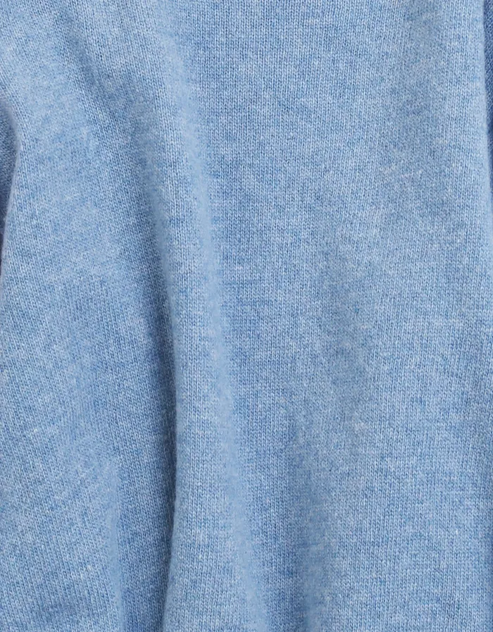 Colorfulstandard Women Light Merino Wool Crew 8211 Stone Blue Women Knit Sweaters