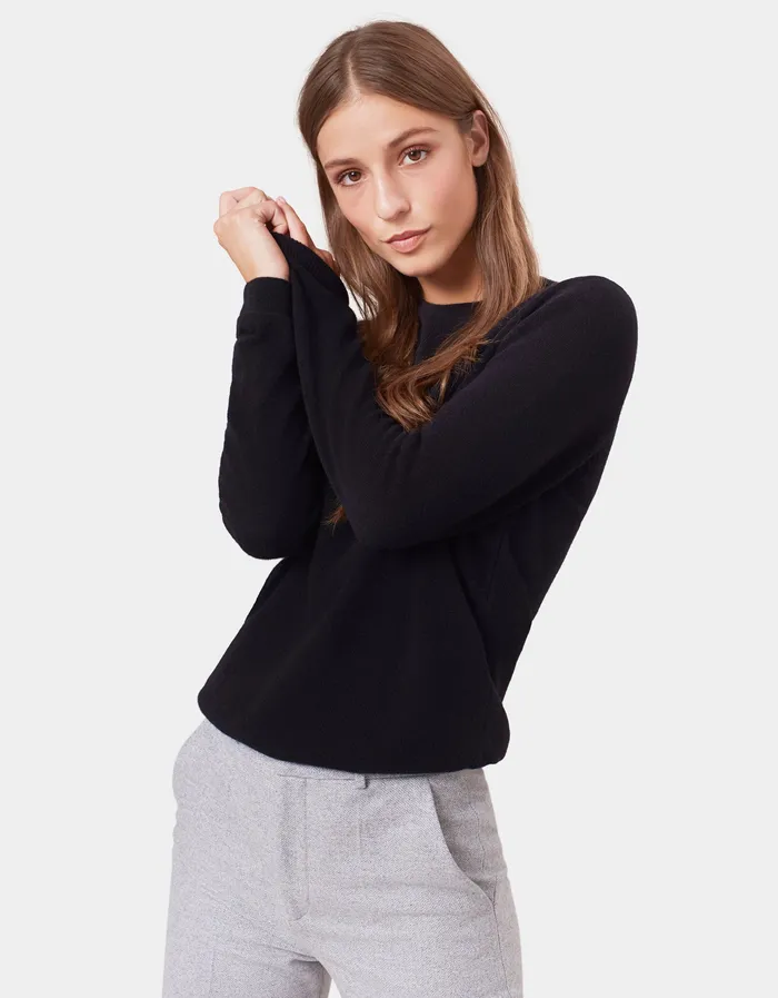 Colorfulstandard Women Light Merino Wool Crew 8211 Stone Blue Women Knit Sweaters