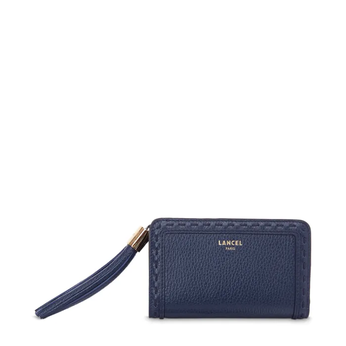 Compact Rectangular Zipped Wallet Petrol Women Lancel Purse