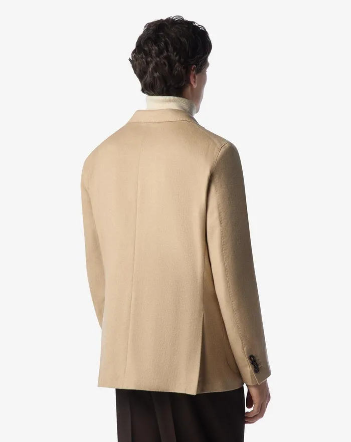 Corneliani Jackets Beige Silk And Cashmere Jacket For Men 8211 Men