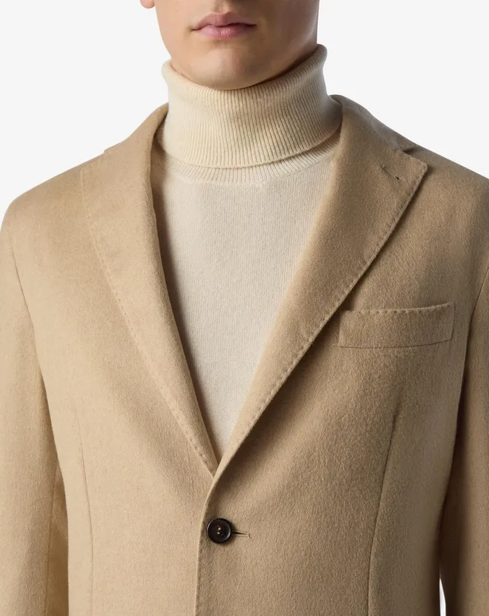 Corneliani Jackets Beige Silk And Cashmere Jacket For Men 8211 Men