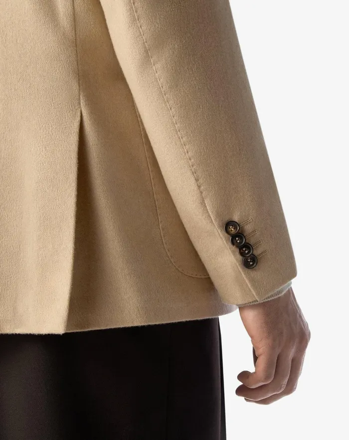Corneliani Jackets Beige Silk And Cashmere Jacket For Men 8211 Men