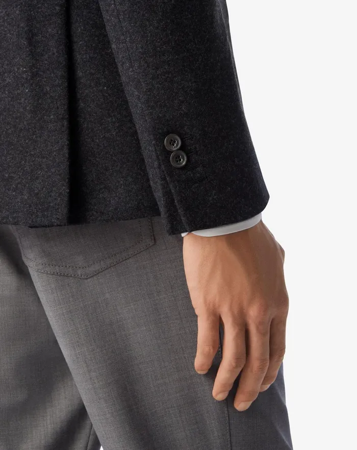 Corneliani Jackets Grey 2button Jersey Wool Flannel Jacket 8211 Men