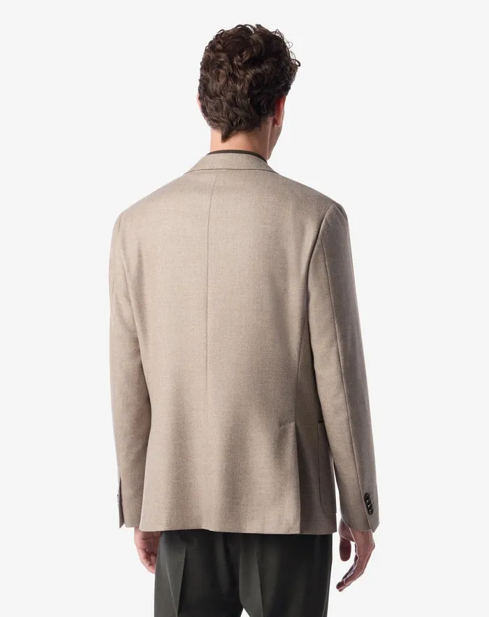 Corneliani Jackets Taupe Wool And Cashmere Jacket For Men 8211 Men
