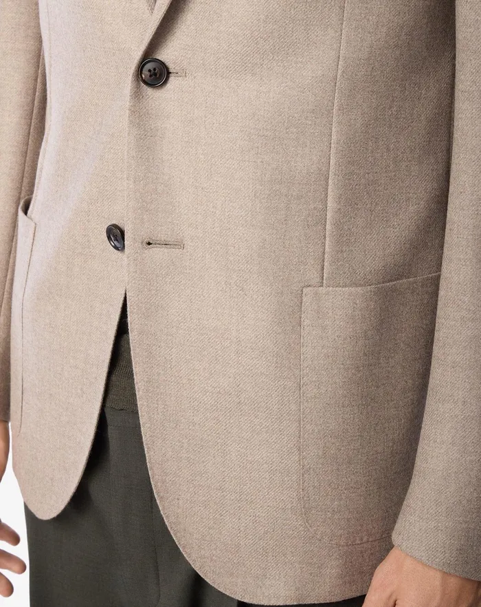 Corneliani Jackets Taupe Wool And Cashmere Jacket For Men 8211 Men