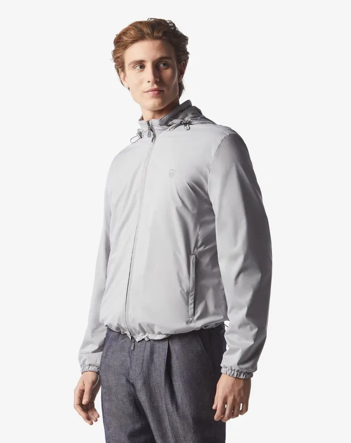 Corneliani Outerwear And Coats Grey Waterrepellent Reversible Jacket 8211 Men