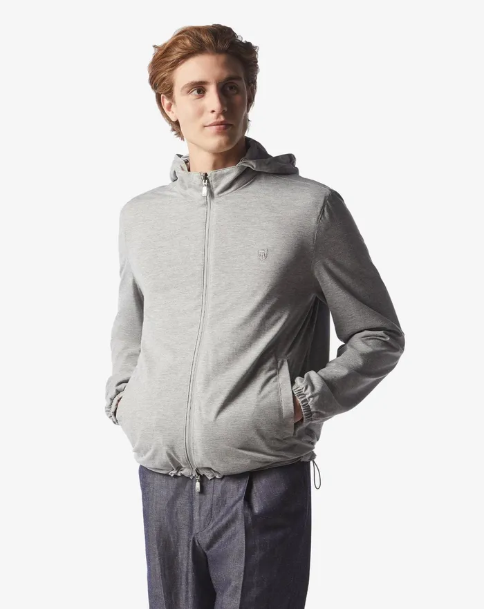 Corneliani Outerwear And Coats Grey Waterrepellent Reversible Jacket 8211 Men