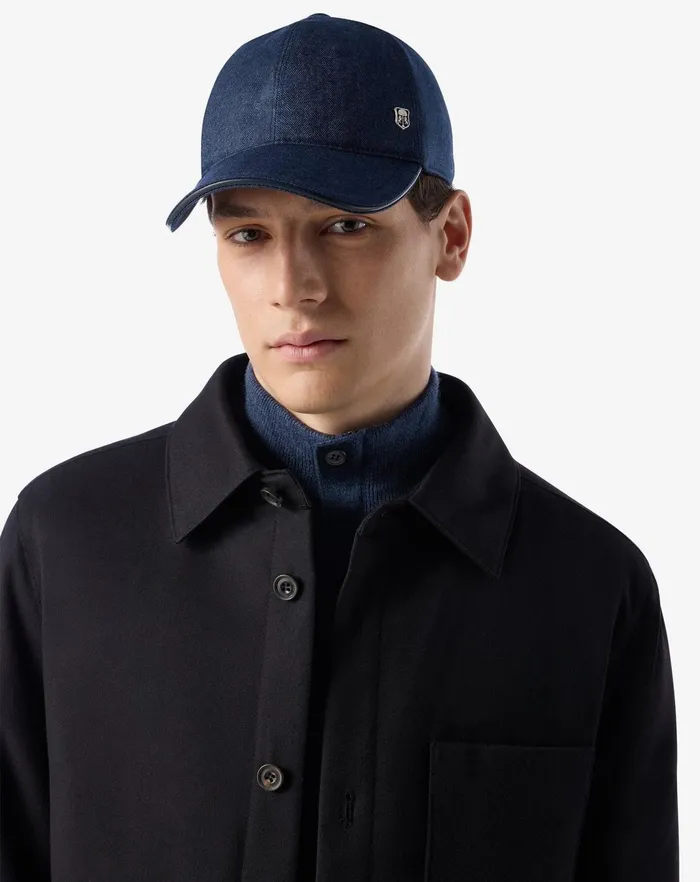 Corneliani Outerwear And Coats Navy Blue Flannel Overshirt For Men 8211 Men