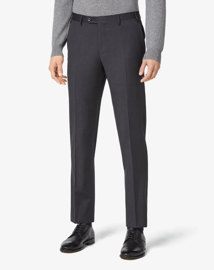 Corneliani Pants Anthracite S130s Wool Trousers 8211 Men