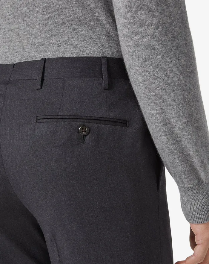 Corneliani Pants Anthracite S130s Wool Trousers 8211 Men