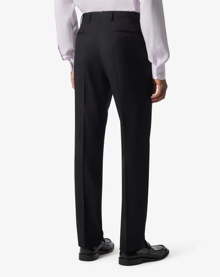 Corneliani Pants Black 1 Pleated Pure Wool Trousers For Men 8211 Men