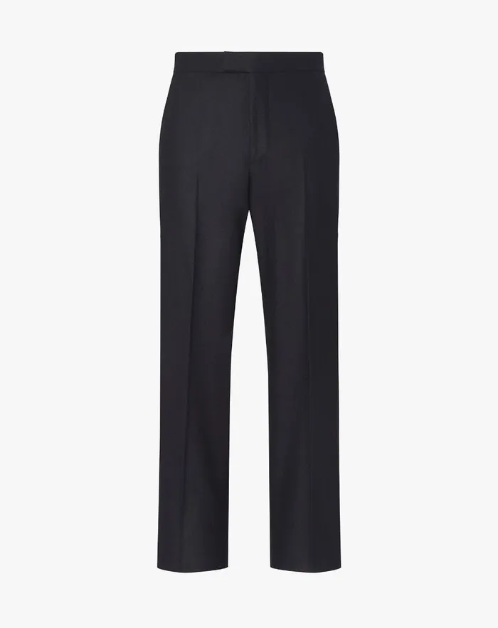 Corneliani Pants Black Flannel Loose Fit Trousers For Men 8211 Men