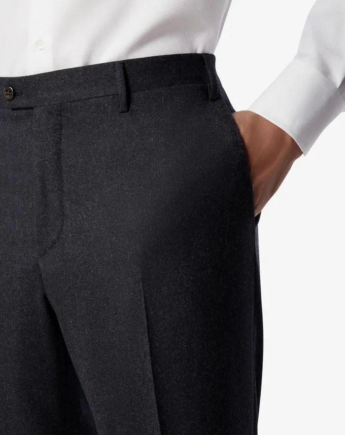 Corneliani Pants Dark Grey Wool Trousers 8211 Men