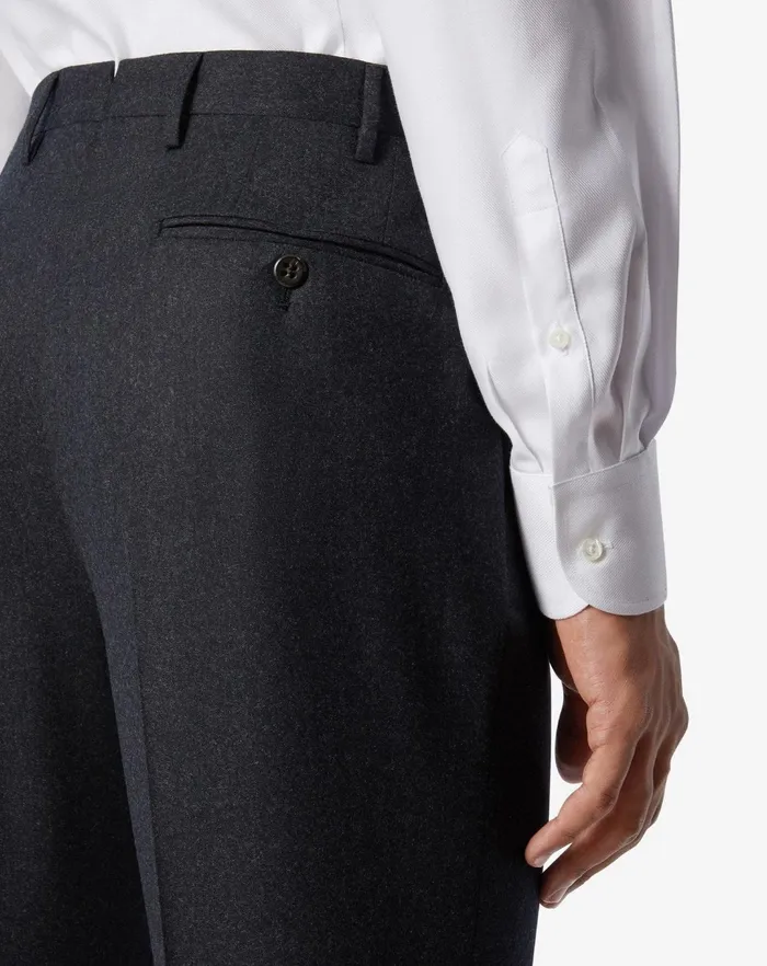 Corneliani Pants Dark Grey Wool Trousers 8211 Men