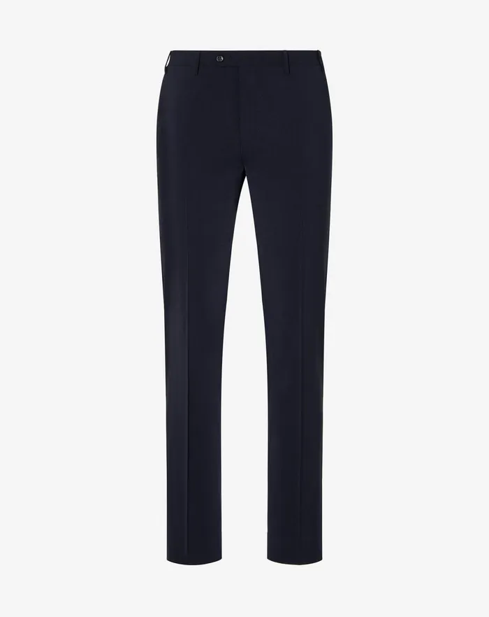 Corneliani Pants Navy Blue 120039s Stretch Wool Trousers 8211 Men