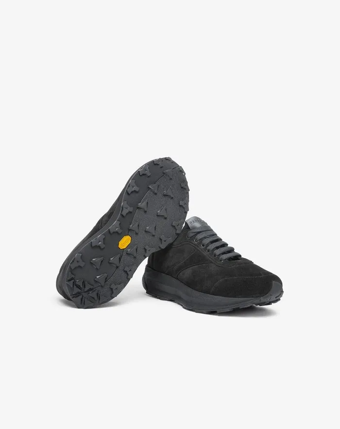 Corneliani Shoes Dark Grey Suede Running Shoes For Men 8211 Men