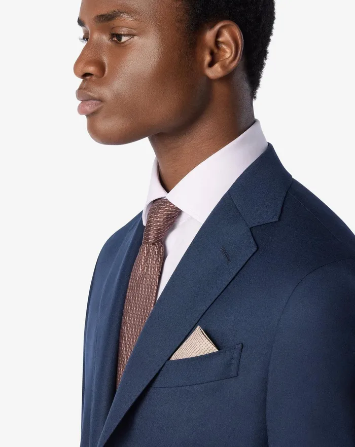 Corneliani Ties And Pochette Beige Pure Silk Pocket Square With Double Print 8211 Men