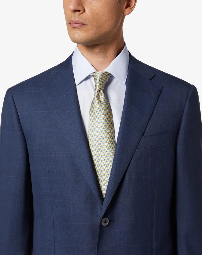 Corneliani Ties And Pochette Yellow Printed Satin Tie 8211 Men