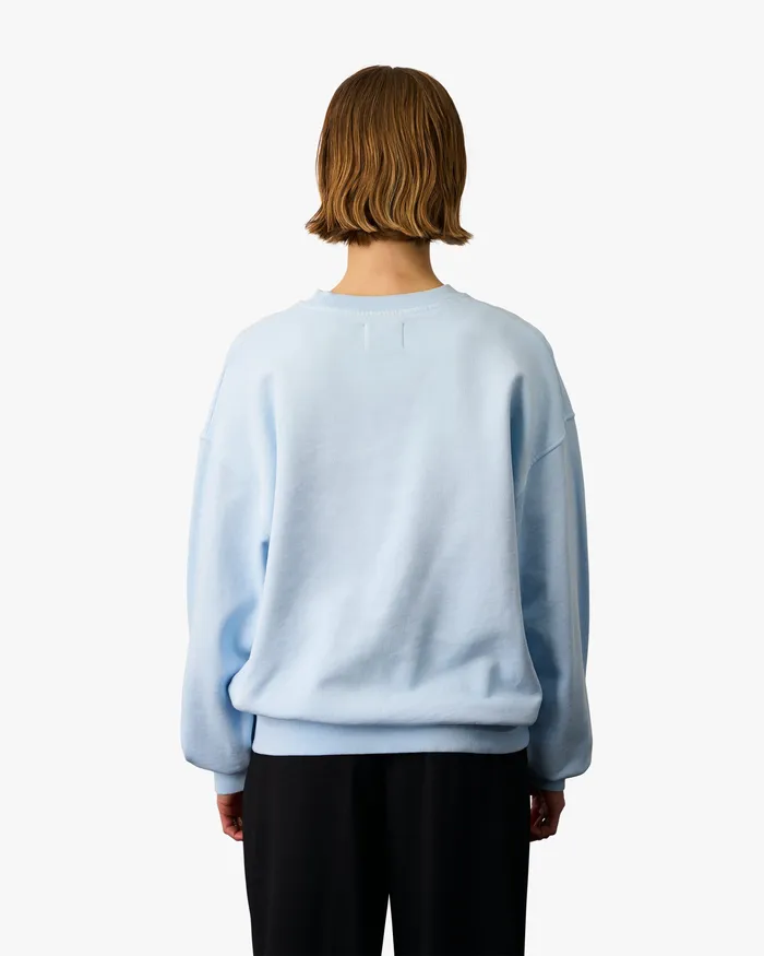 Crewneck Sweatshirts Colorfulstandard Women Organic Oversized Crew 8211 Petrol Blue
