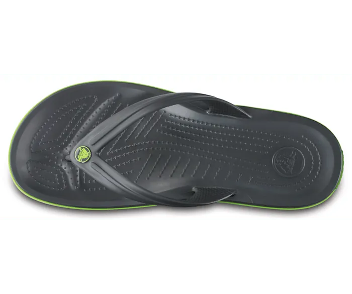 Crocband Flip Graphite Volt Green Women Crocs FlipFlops