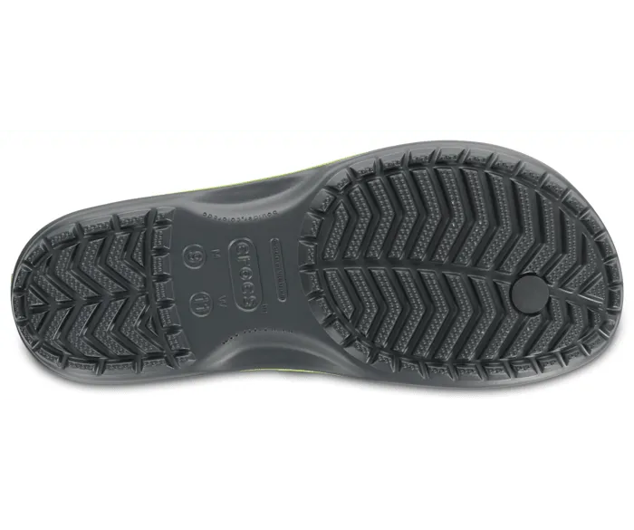 Crocband Flip Graphite Volt Green Women Crocs FlipFlops