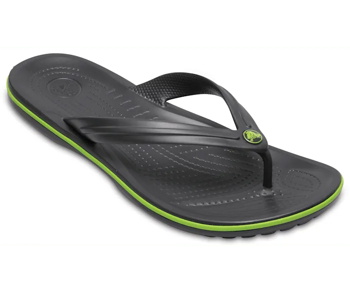 Crocband Flip Graphite Volt Green Women Crocs FlipFlops