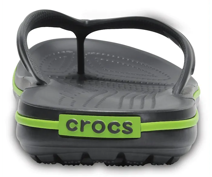 Crocband Flip Graphite Volt Green Women Crocs FlipFlops