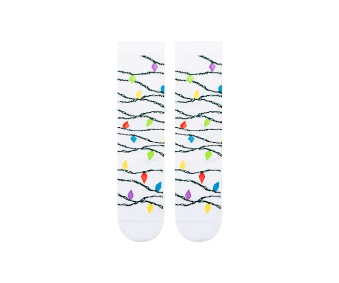 CrocsSocks Lights Crew White Multi MenWomen Crocs Socks