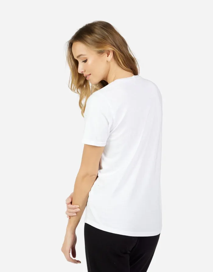 Croft Splatter Kiss White Women039s Lauren Moshi Short Sleeve