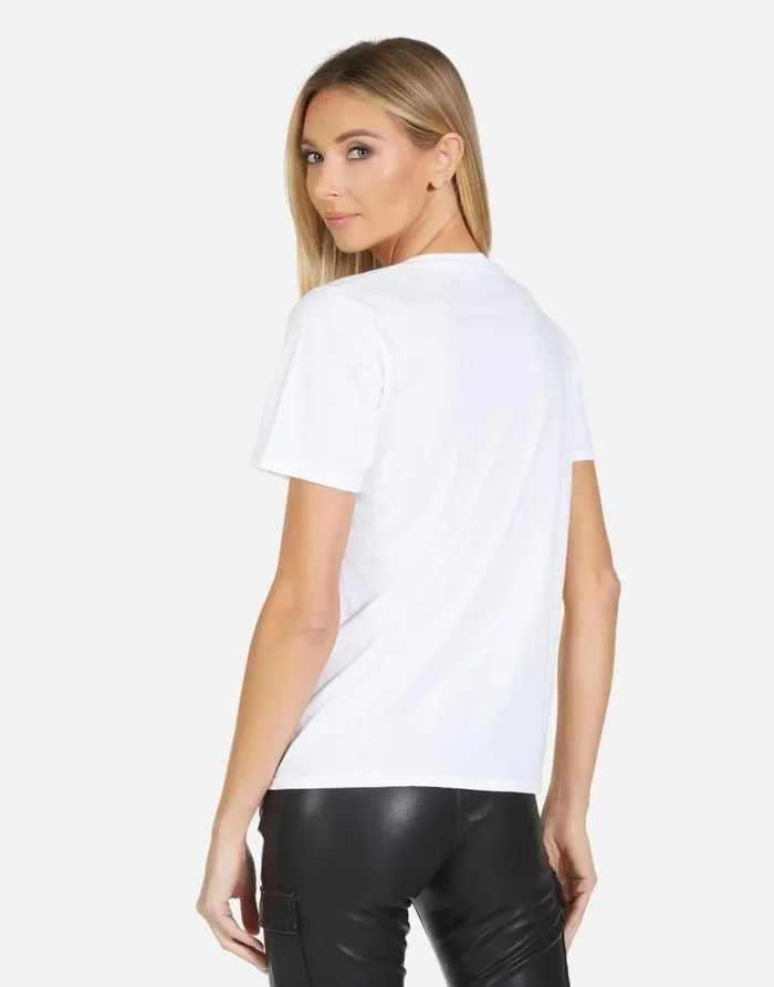 Croft X Strawberry Skull White Women039s Lauren Moshi Short Sleeve