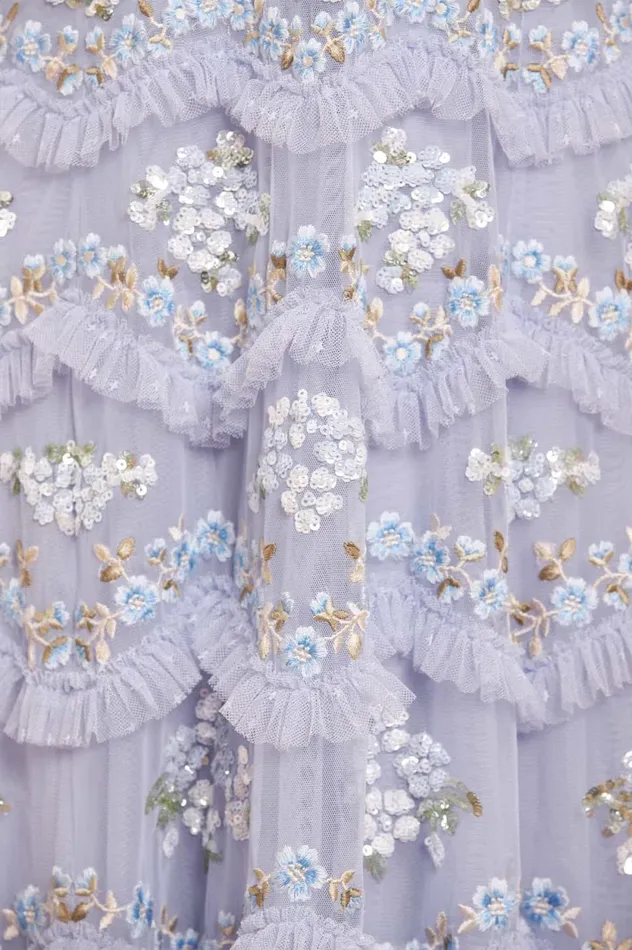 Daisy Wave Ankle Gown Blue Women Needle and Thread Dresses