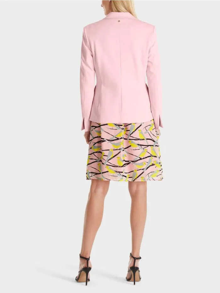 Damen Marc Cain Blazer Blazer Mit Wiener Nhten Soft Powder Pink