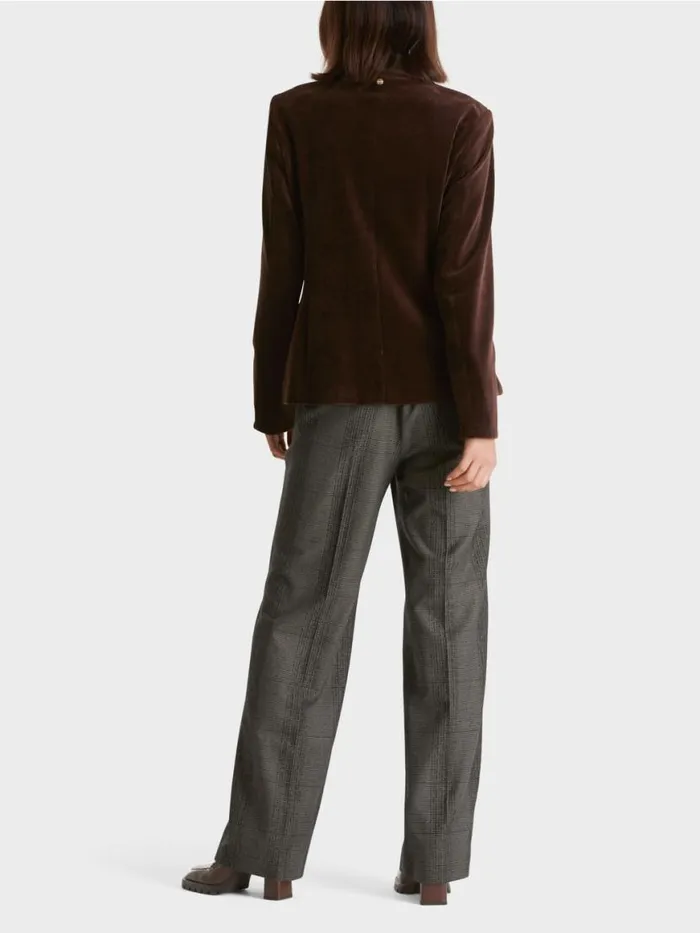 Damen Marc Cain Blazer Trendiger Kordblazer Dark Wood