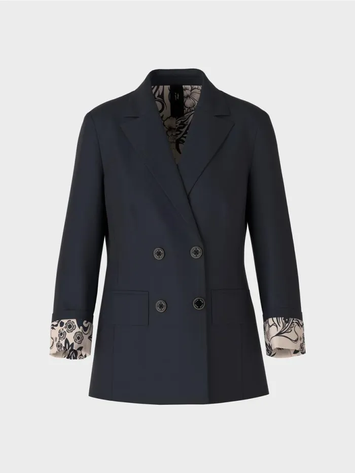 Damen Marc Cain Blazer Zweireihiger Blazer Midnight Blue