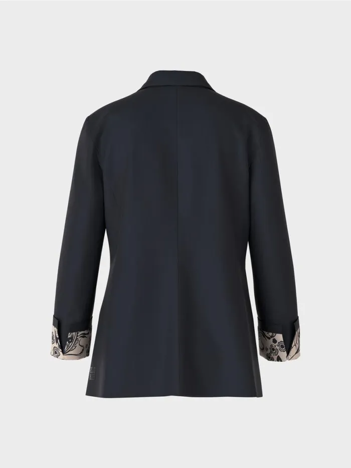 Damen Marc Cain Blazer Zweireihiger Blazer Midnight Blue