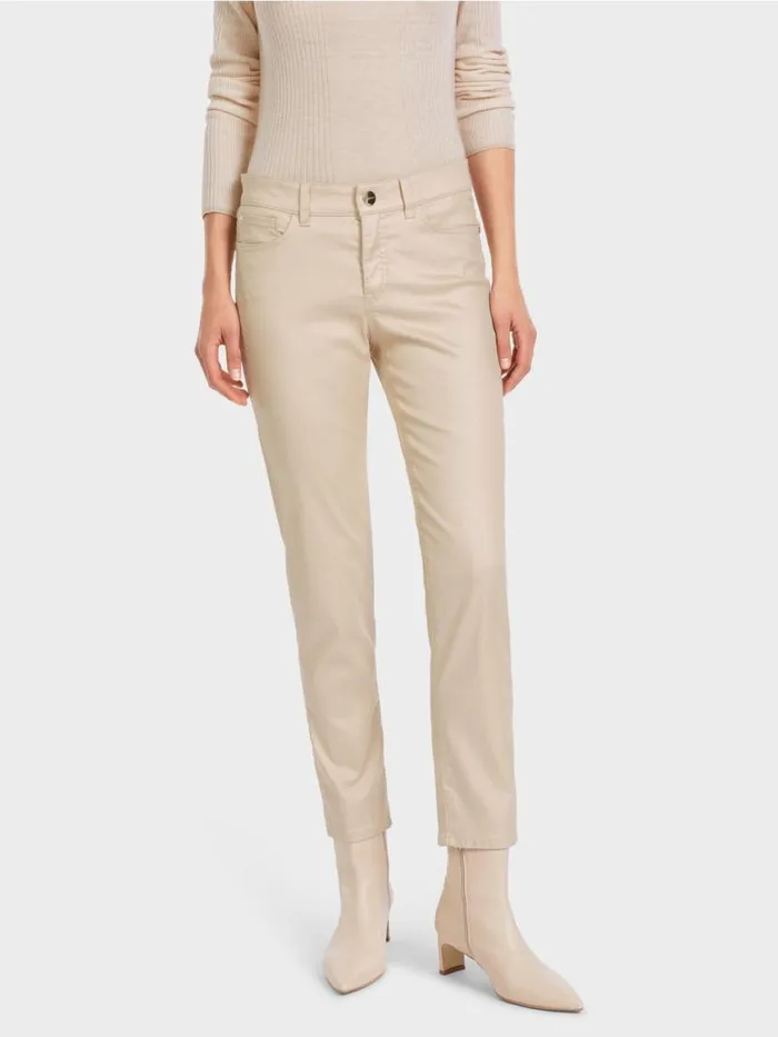 Damen Marc Cain Jeans FivePocket Jeans SIKAR Mit Glanzeffekt Soft Blossom