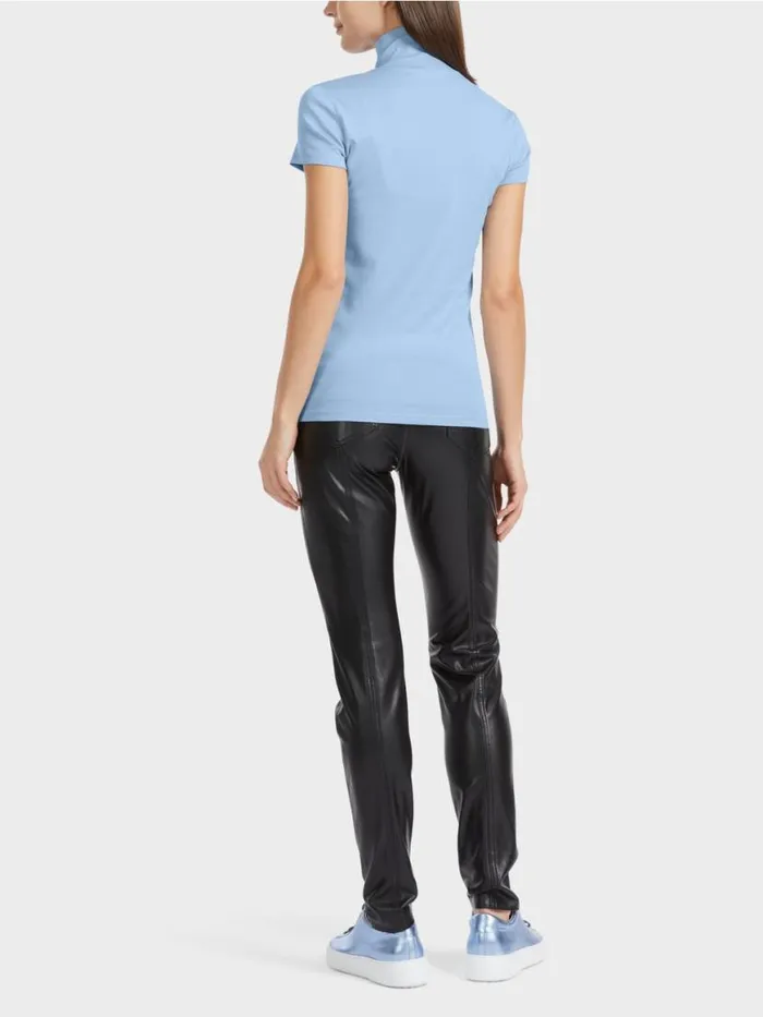 Damen Marc Cain Shirts and Tops Hochgeschlossenes TShirt Dark Summer Sky