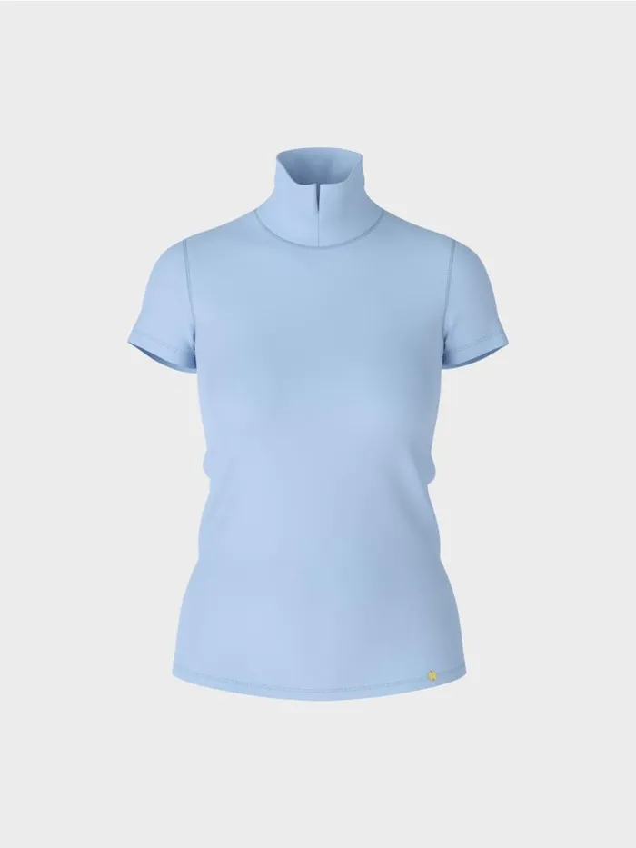 Damen Marc Cain Shirts and Tops Hochgeschlossenes TShirt Dark Summer Sky