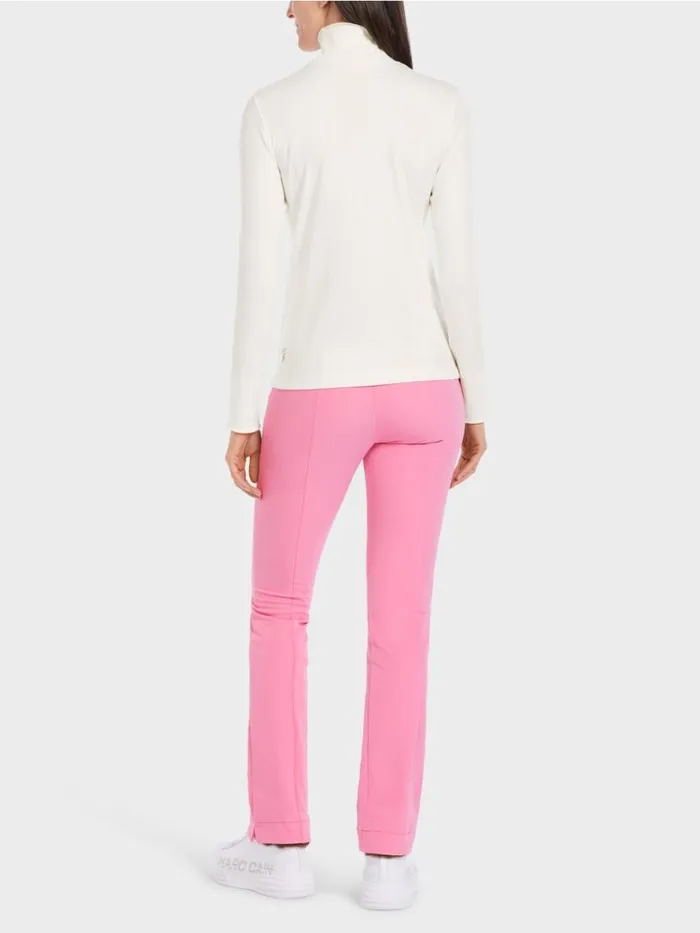 Damen Marc Cain Shirts and Tops TShirt Mit Applikation Offwhite