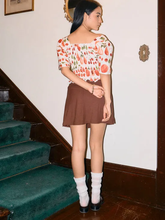 Darcy Skort Brown Skirts Lisa Says Gah Women